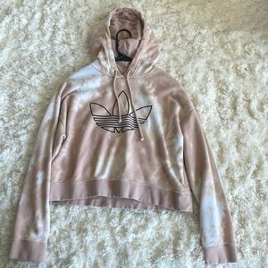 cropped Adidas hoodie